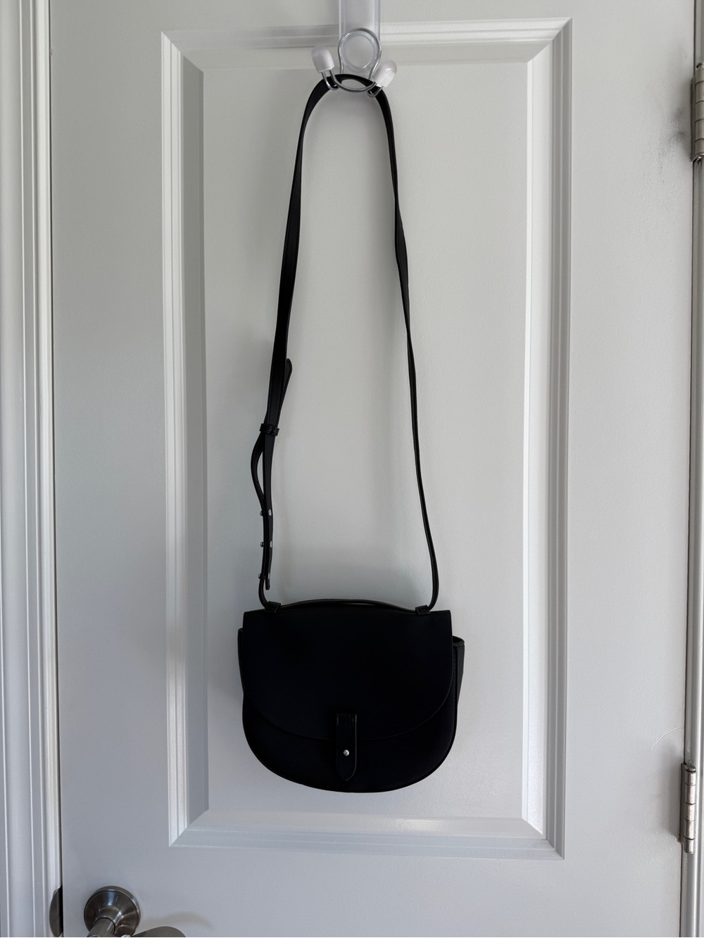 GAP Black Crossbody Saddle Bag with Adjustable Strap